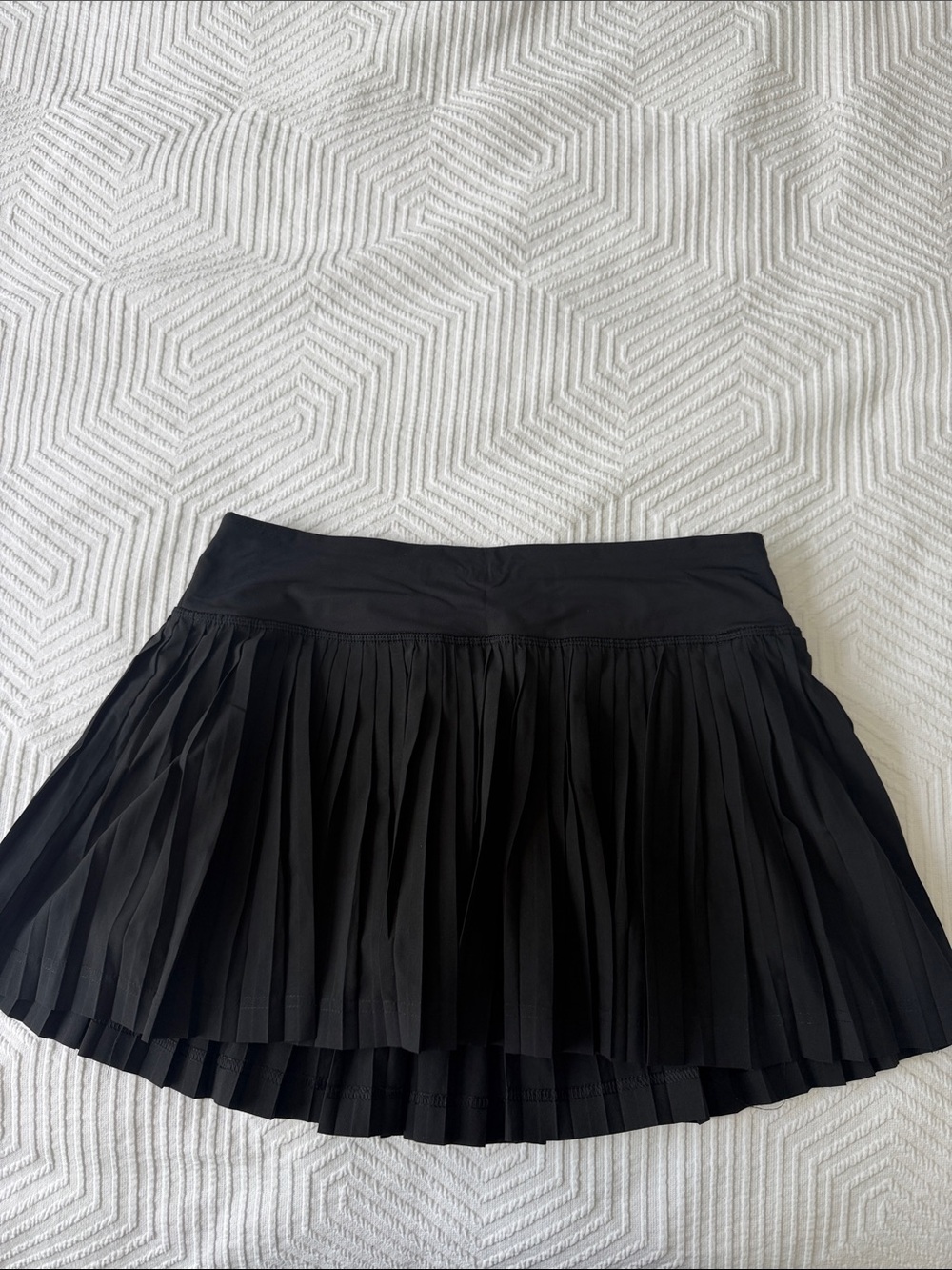 lululemon athletica Black Pleated Tennis Mini Skirt